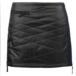 SKHOOP Black Quilted Insulated Kari Mini Skirt